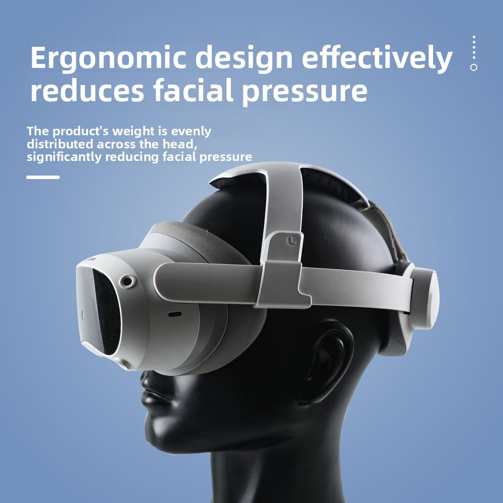 Pressure-Free Head Wear for Pico 4 VR – Elastic PU Comfort Strap