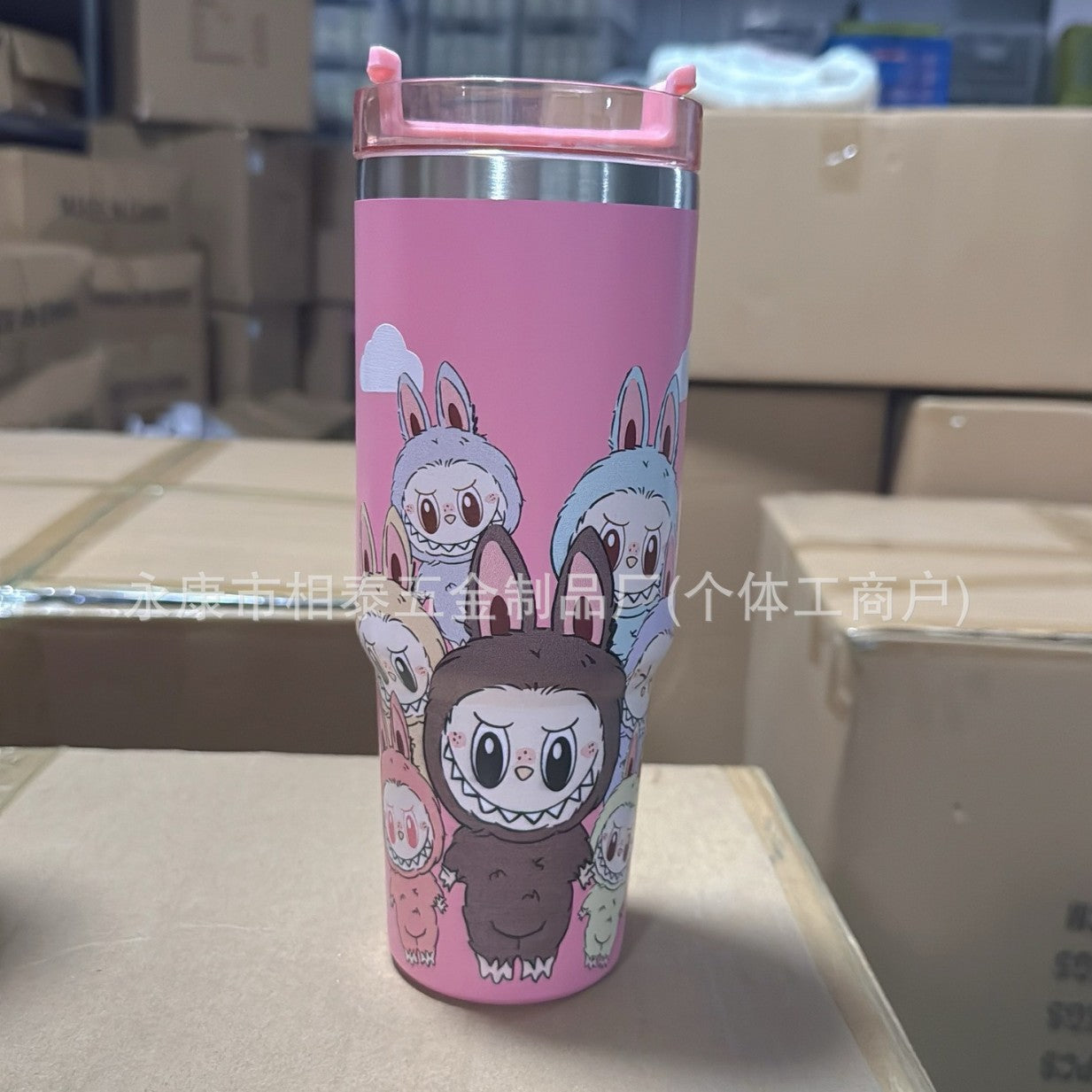 Trendy Labubu Stanley-Style Insulated Tumbler – 30oz Popmart Stainless Steel Cup