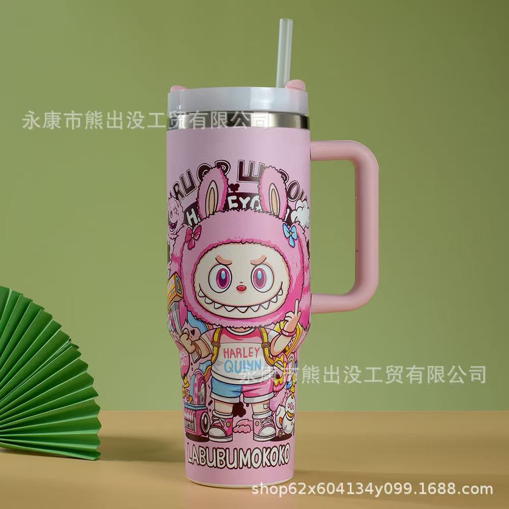 Type 2 - Trendy Labubu Stanley-Style Insulated Tumbler – 30oz Popmart Stainless Steel Cup