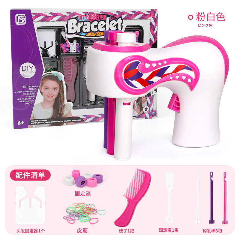 Portable Automatic Rechargeable 3-Strand Braiding Gadget for Kids & Adults - Braider