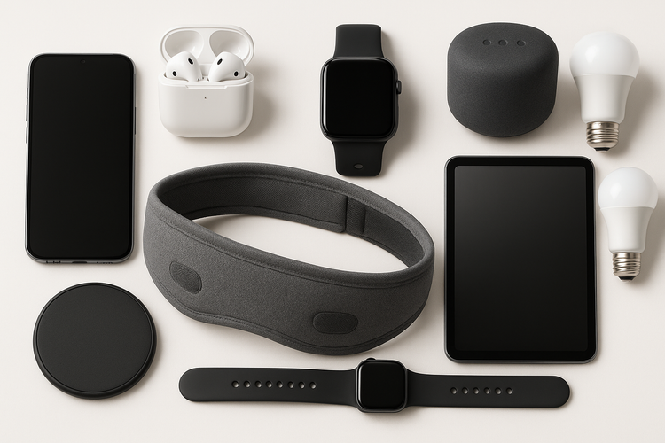 An image of a set of electronic accessories.