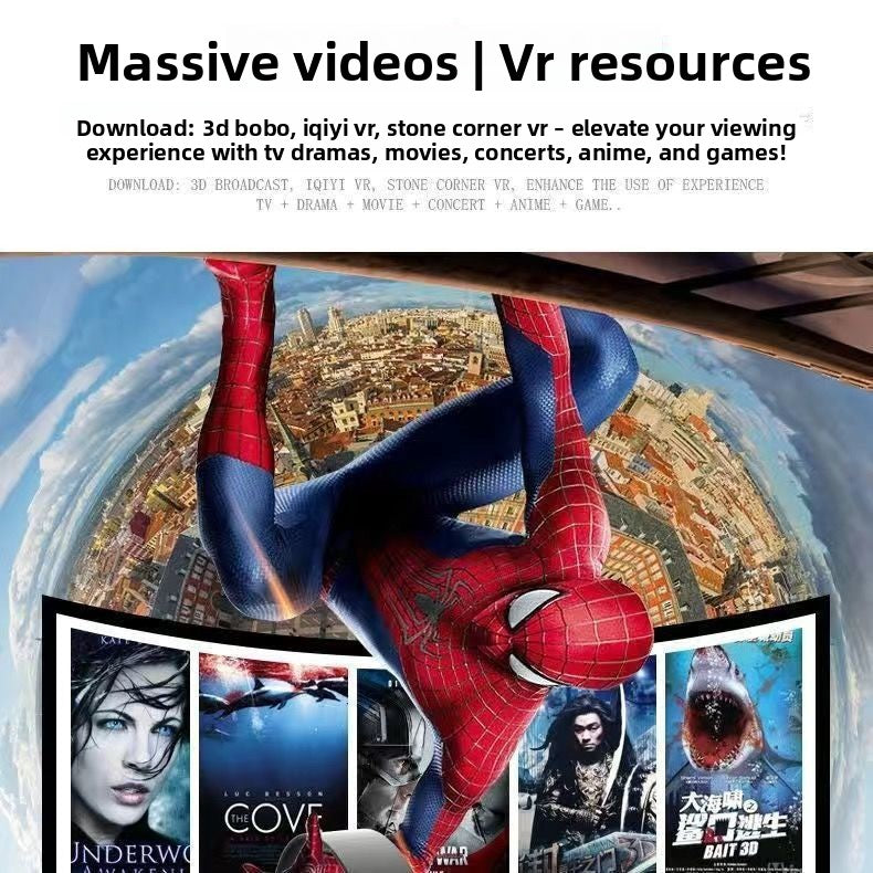 Explosions VR BOX 2nd Gen Head-Mounted VR Glasses for 3D Movies & Games