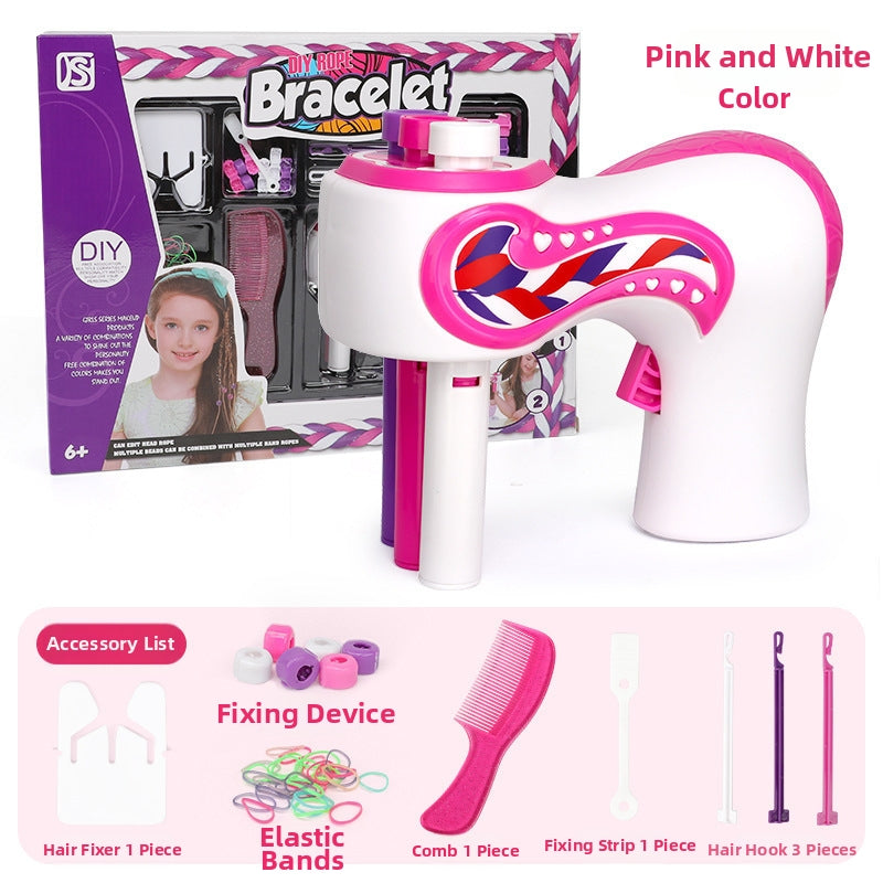 Portable Automatic Rechargeable 3-Strand Braiding Gadget for Kids & Adults - Braider