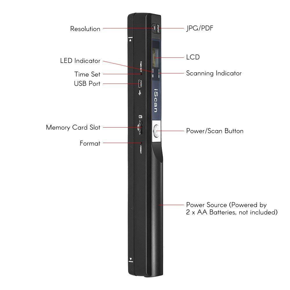 Pocket-Sized Portable Scanner with USB Connectivity