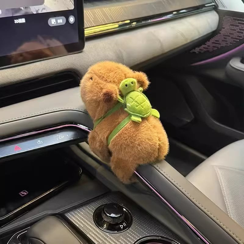 Capybara Groundhog Plush Doll Wristband & Car Ornament – Cute Fashion Accessory