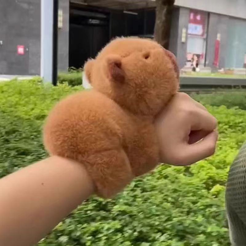 Type 2 - Cute Capybara Plush Doll Bracelet – Wristband & Car Hanging Toy