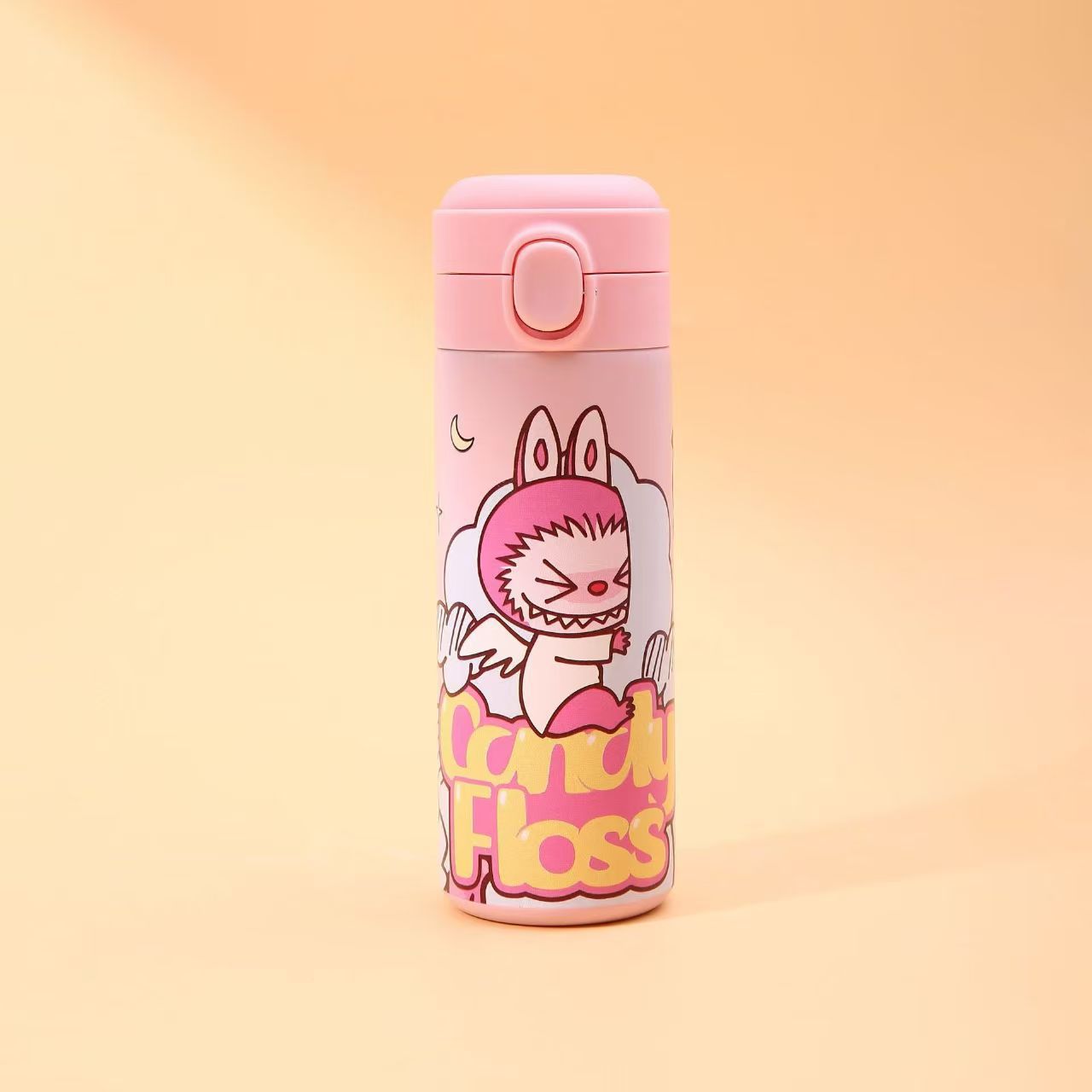 Cute Popmart Labubu Stainless Steel Thermos Bottle – Kids Cartoon Cup