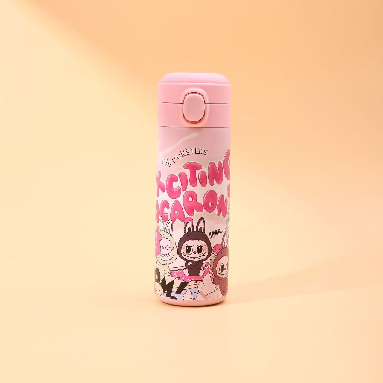 Cute Popmart Labubu Stainless Steel Thermos Bottle – Kids Cartoon Cup
