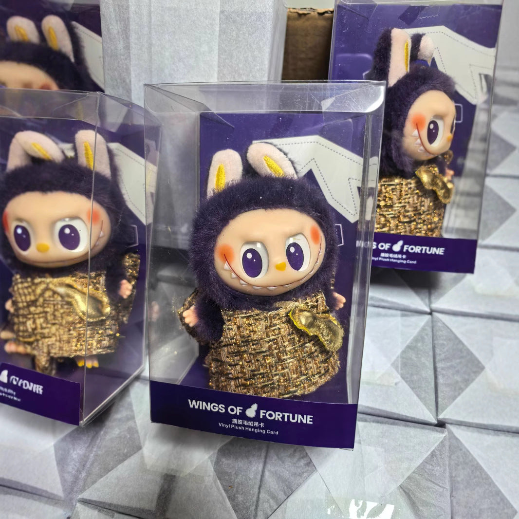 Trendy Labubu Doll Pendant by Popmart – Plush Keychain for Fans