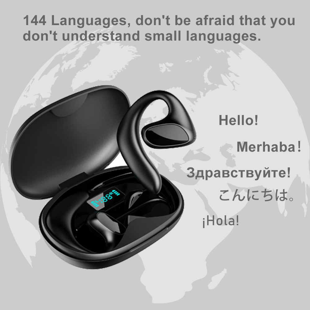 M8 Smart Ai Translation Headset with Real-Time Voice Translation - 144 Languages - Two-Way Dialogue Bluetooth