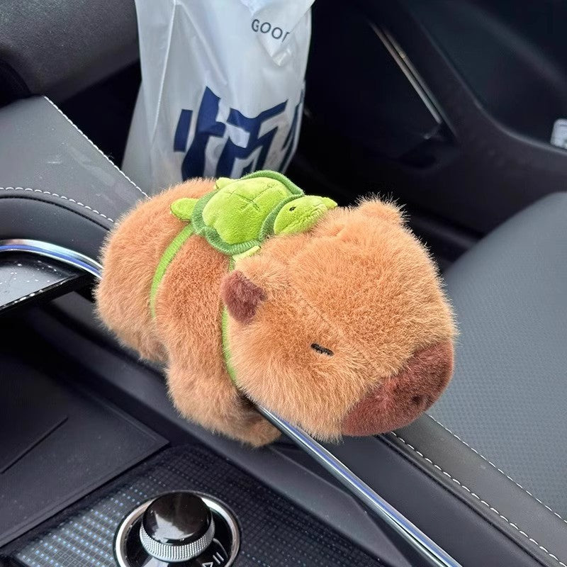 Capybara Groundhog Plush Doll Wristband & Car Ornament – Cute Fashion Accessory