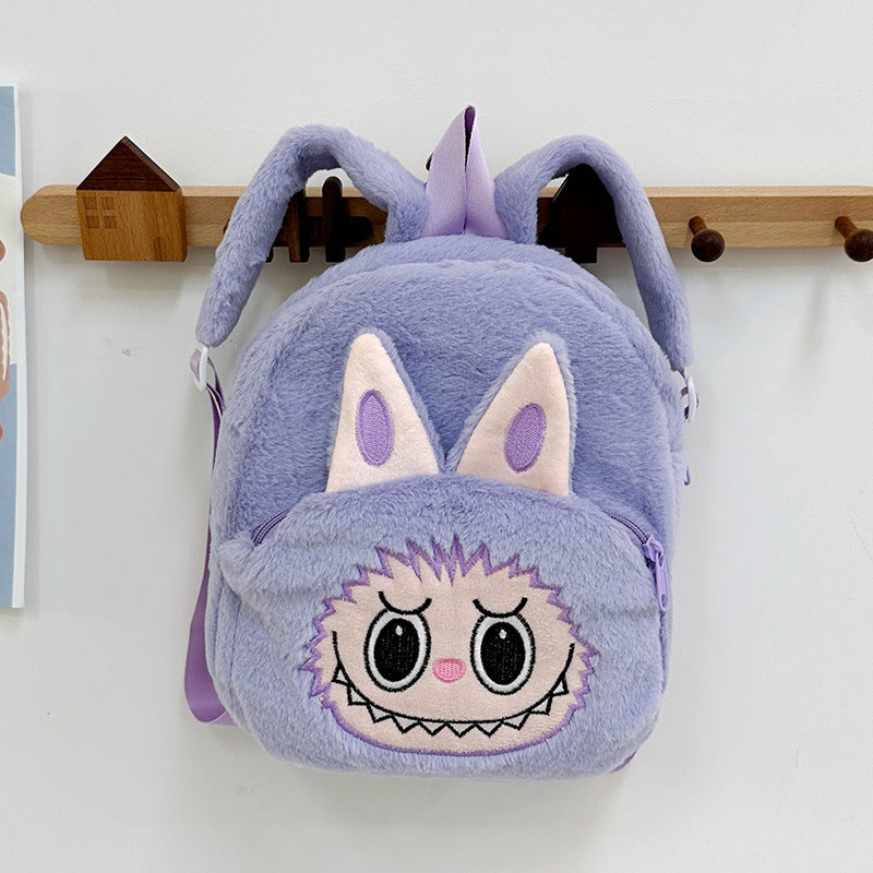 Labubu Plush Backpack | Cute Cartoon Schoolbag for Kids