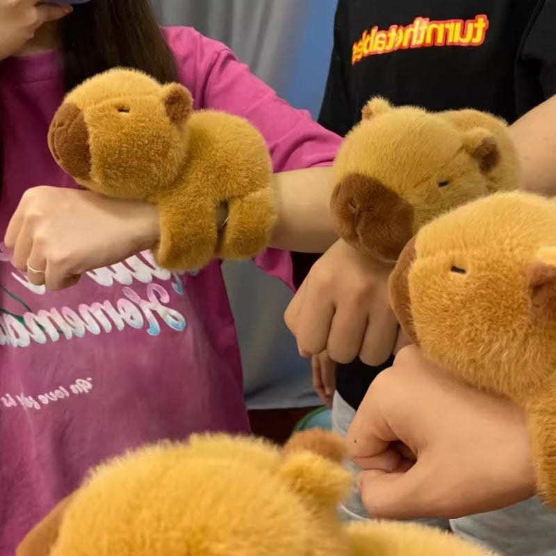Type 2 - Cute Capybara Plush Doll Bracelet – Wristband & Car Hanging Toy