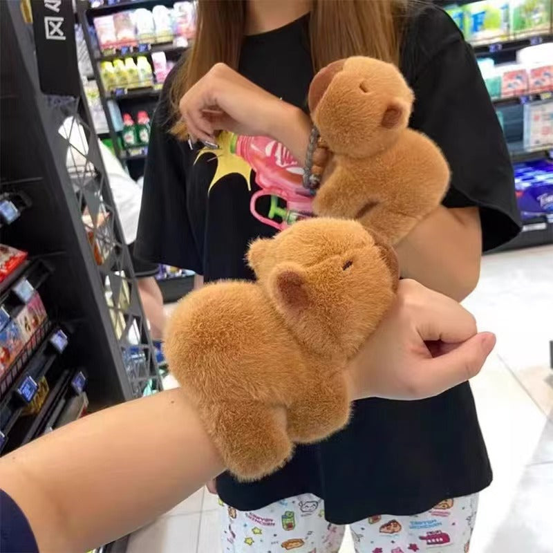 Type 2 - Cute Capybara Plush Doll Bracelet – Wristband & Car Hanging Toy