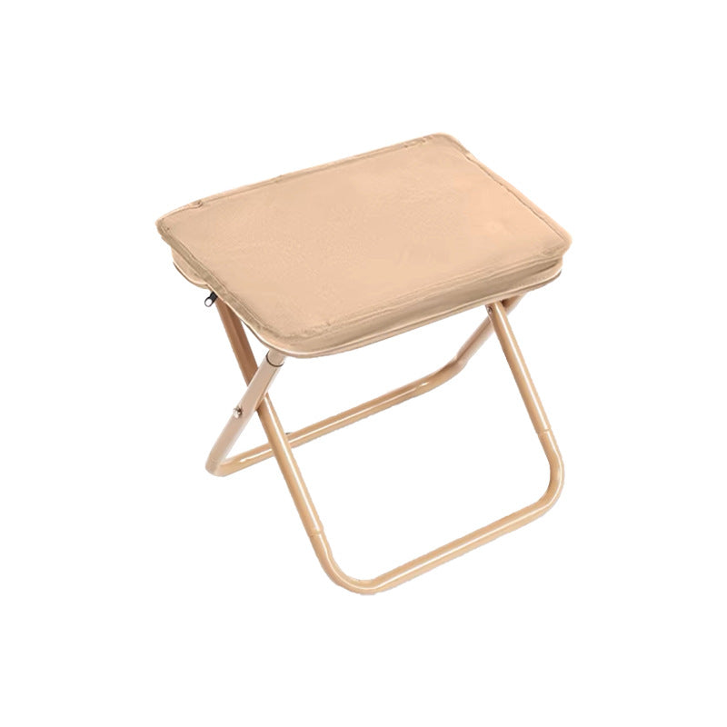 Portable Lightweight Folding Outdoor Chair with Storage Pocket & Shoulder Strap