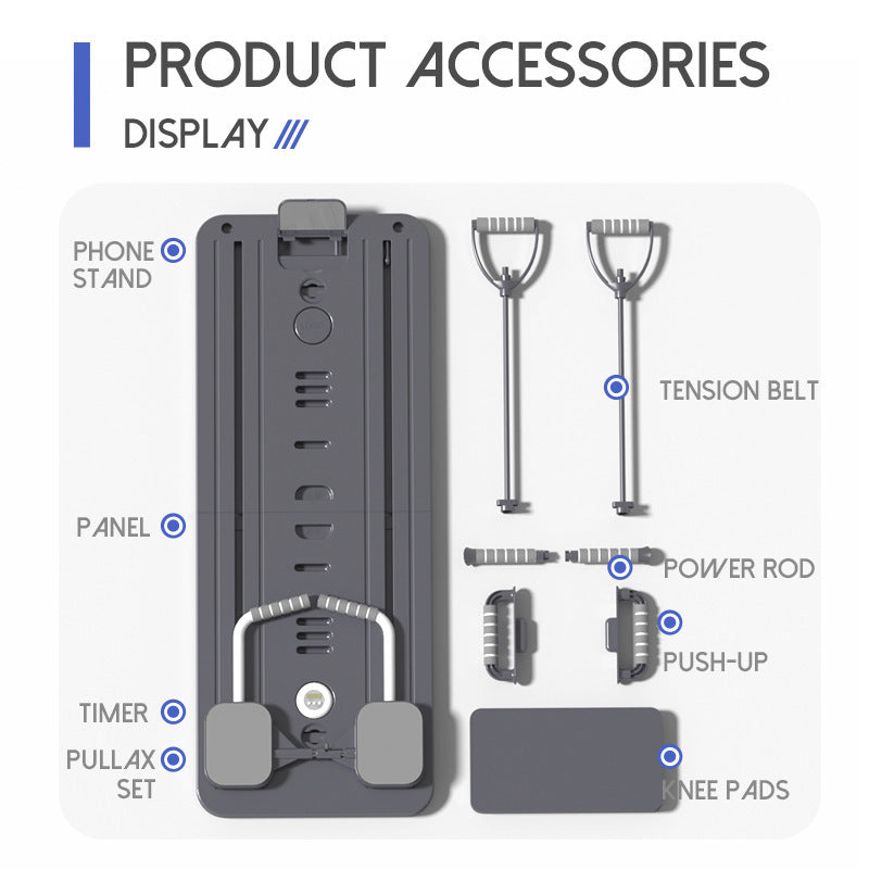 Multi-functional Healthy Web Ab Wheel with Tablet Support & Straps