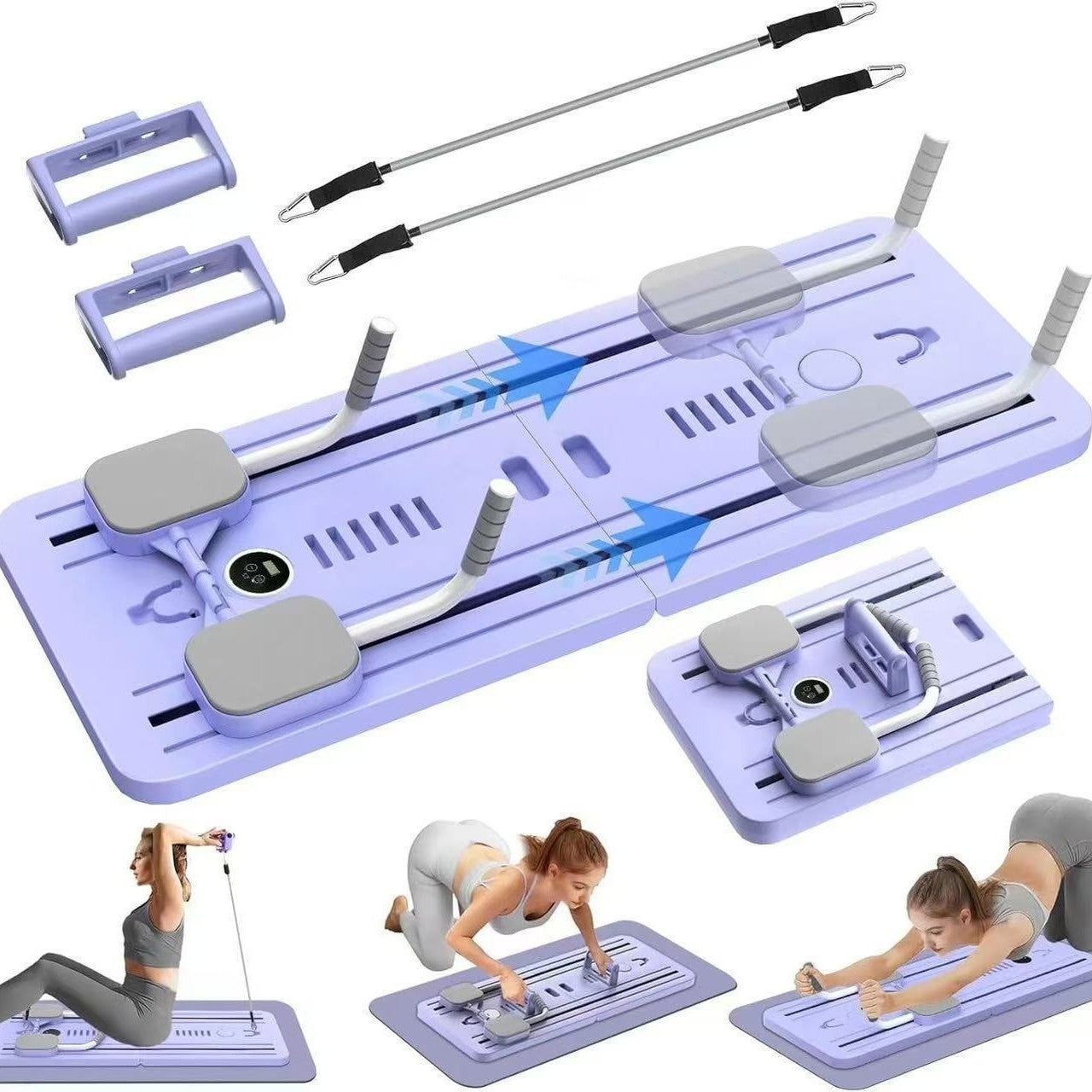 Multi-functional Healthy Web Ab Wheel with Tablet Support & Straps