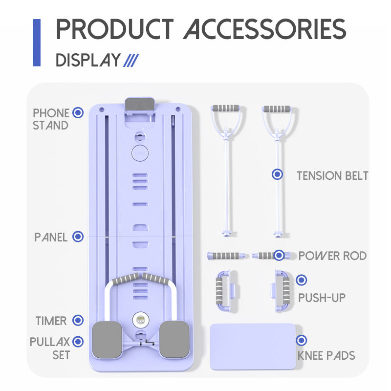Multi-functional Healthy Web Ab Wheel with Tablet Support & Straps