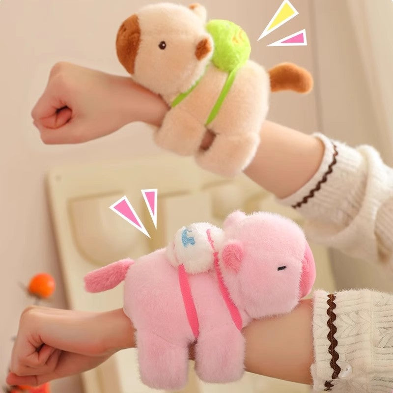 Capybara Groundhog Plush Doll Wristband & Car Ornament – Cute Fashion Accessory