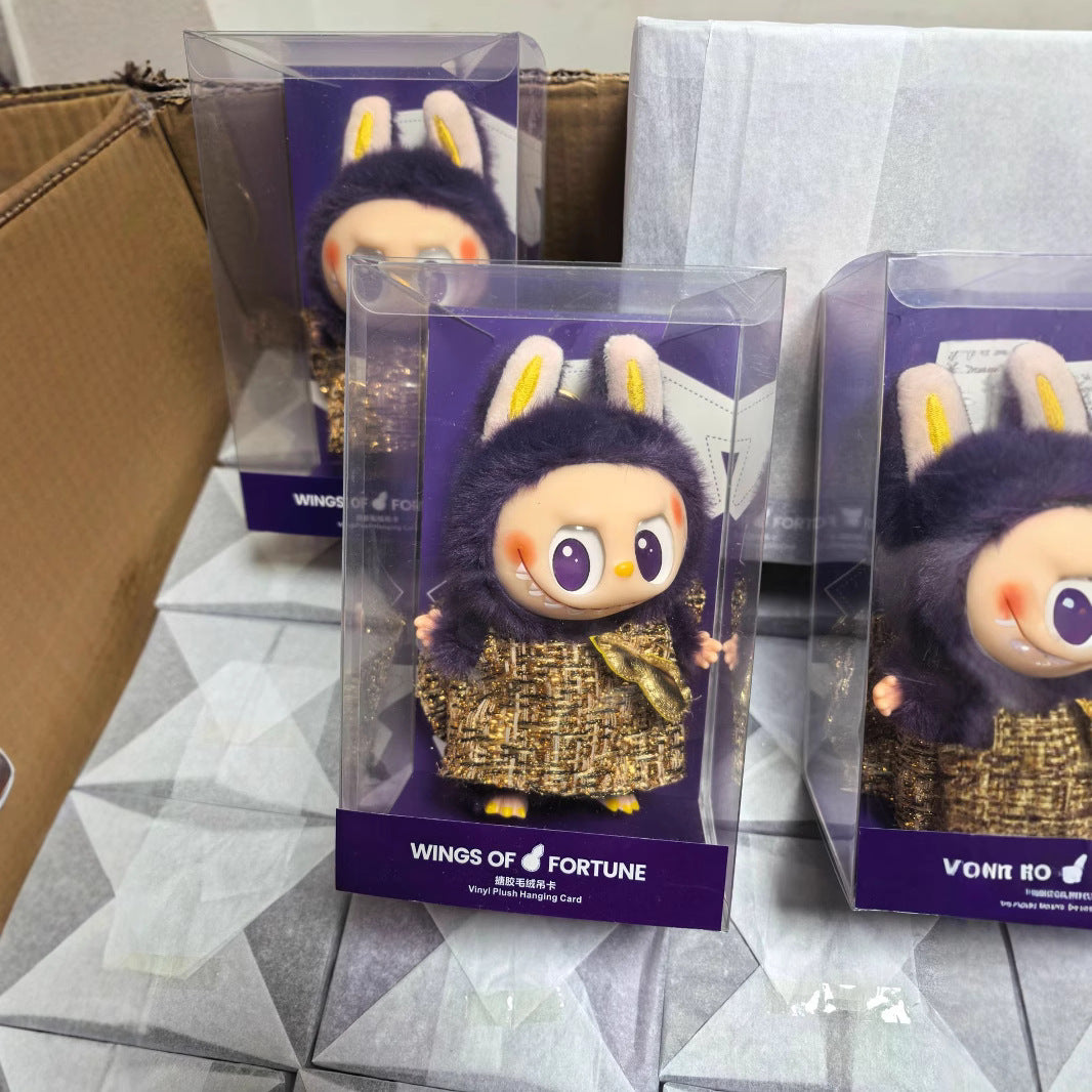 Trendy Labubu Doll Pendant by Popmart – Plush Keychain for Fans