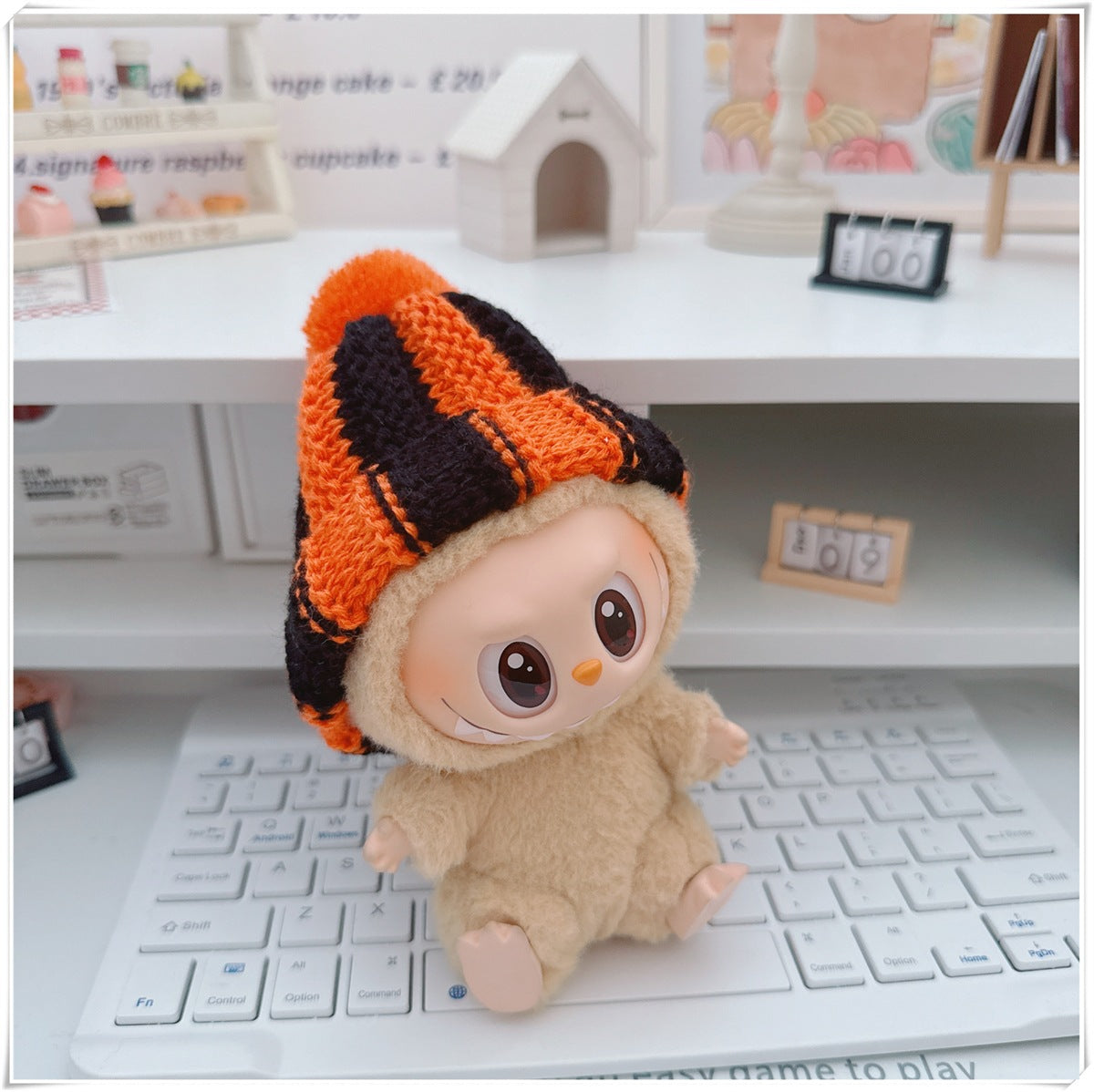 Labubu Set of CLOTHES ONLY – Sweater, Hat & Crossbody Bag Combo