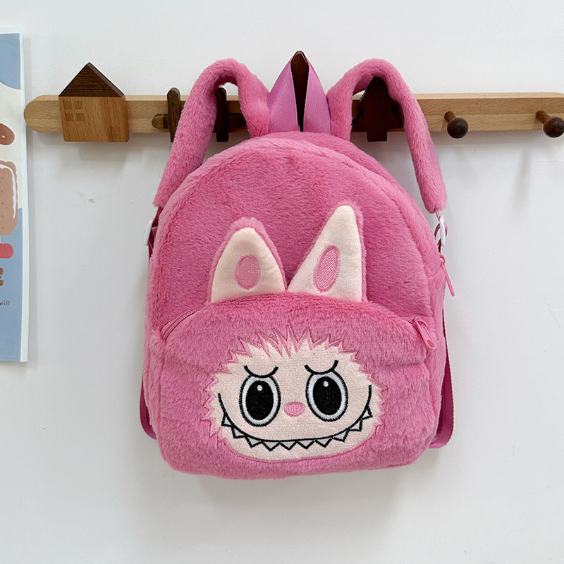Labubu Plush Backpack | Cute Cartoon Schoolbag for Kids