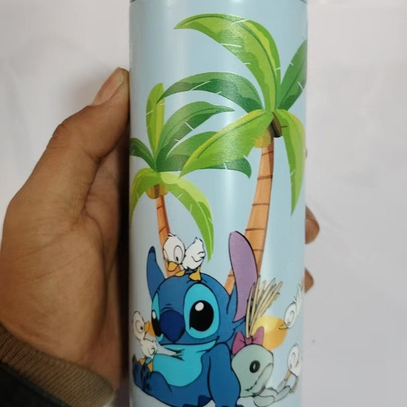Cute Popmart Labubu Stainless Steel Thermos Bottle – Kids Cartoon Cup
