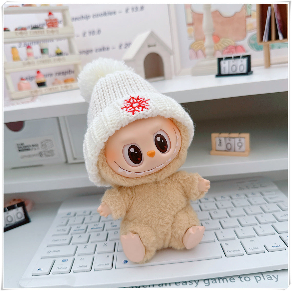 Labubu Set of CLOTHES ONLY – Sweater, Hat & Crossbody Bag Combo
