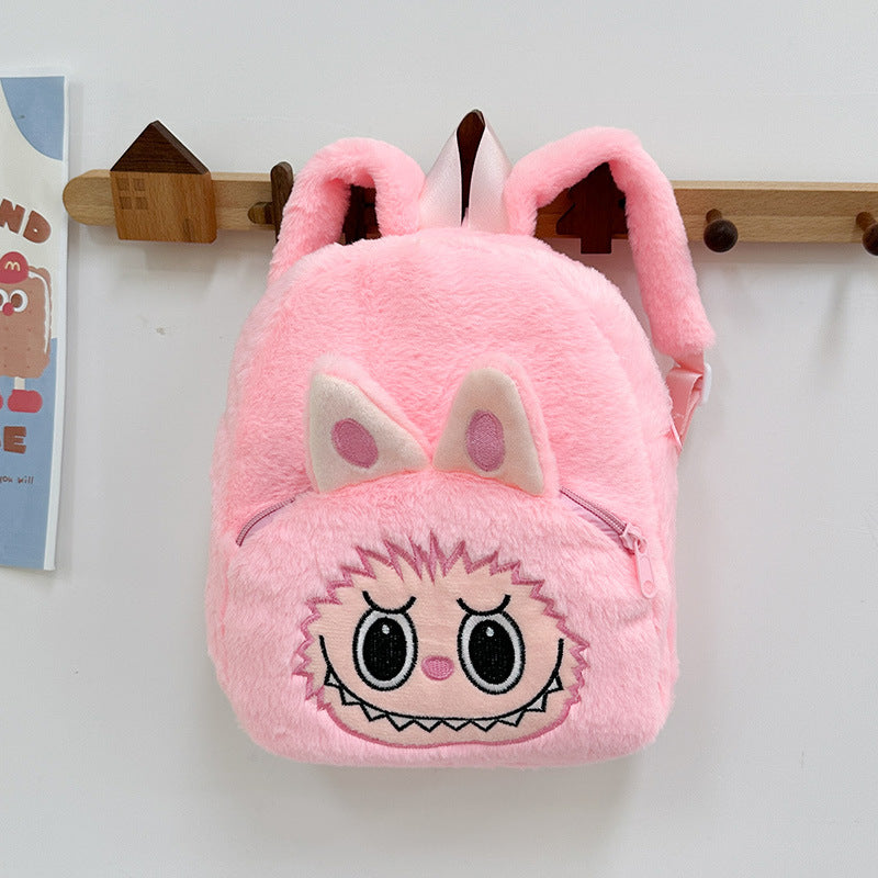 Labubu Plush Backpack | Cute Cartoon Schoolbag for Kids