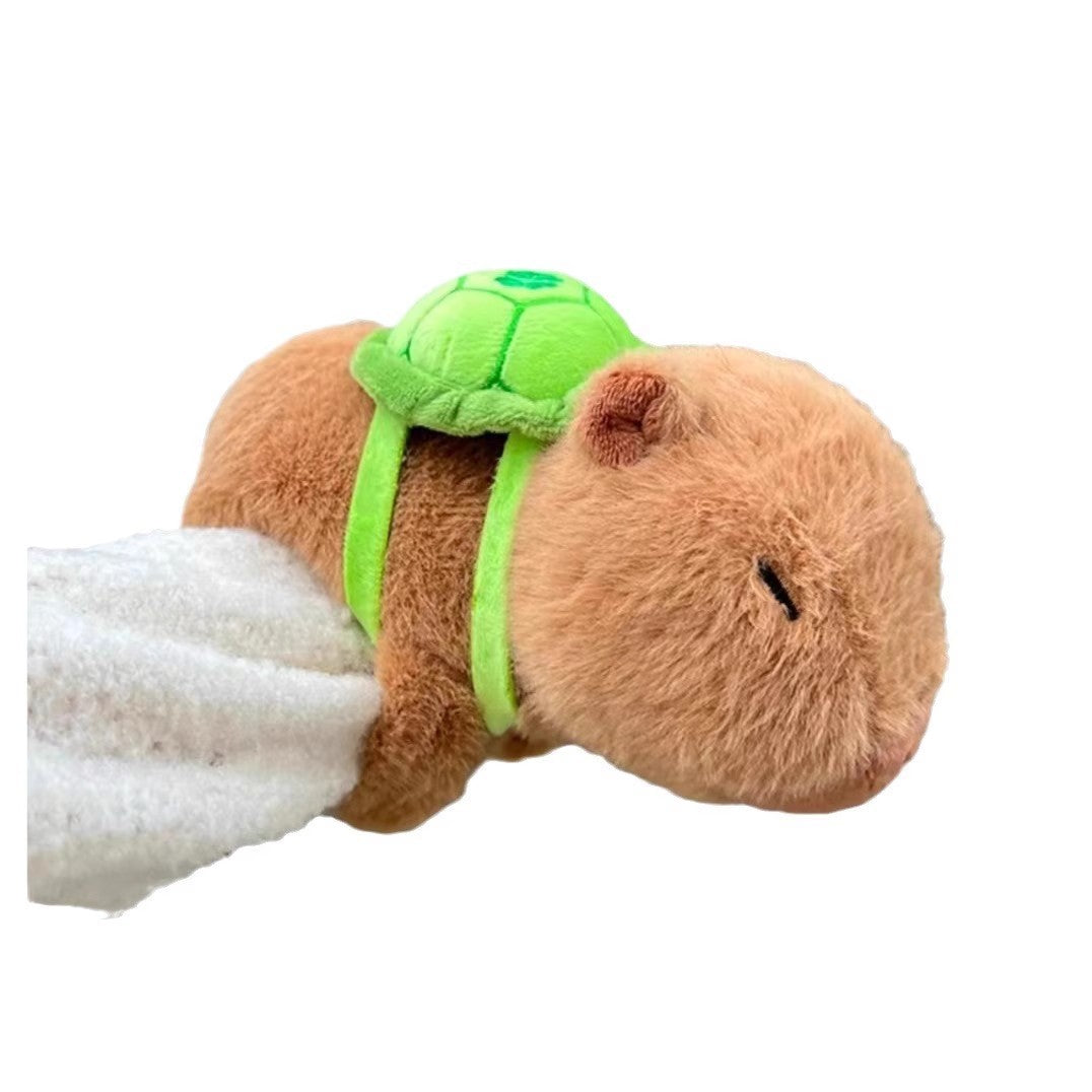 Capybara Groundhog Plush Doll Wristband & Car Ornament – Cute Fashion Accessory