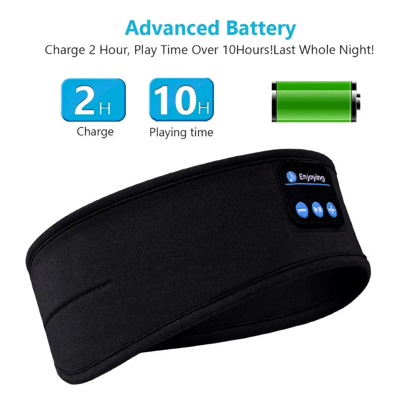 Smart Bluetooth Sleep Headband & Eye Mask – Music & Call Support