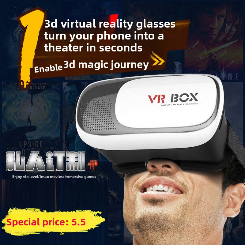 Explosions VR BOX 2nd Gen Head-Mounted VR Glasses for 3D Movies & Games