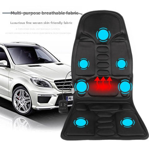 Portable Car & Home Dual-use Massage Chair Cushion with Heating for Full Body Relaxation
